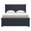 Landocken Queen Panel Bed;Brown/Blue