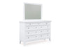 Trulani Dresser and Mirror;White
