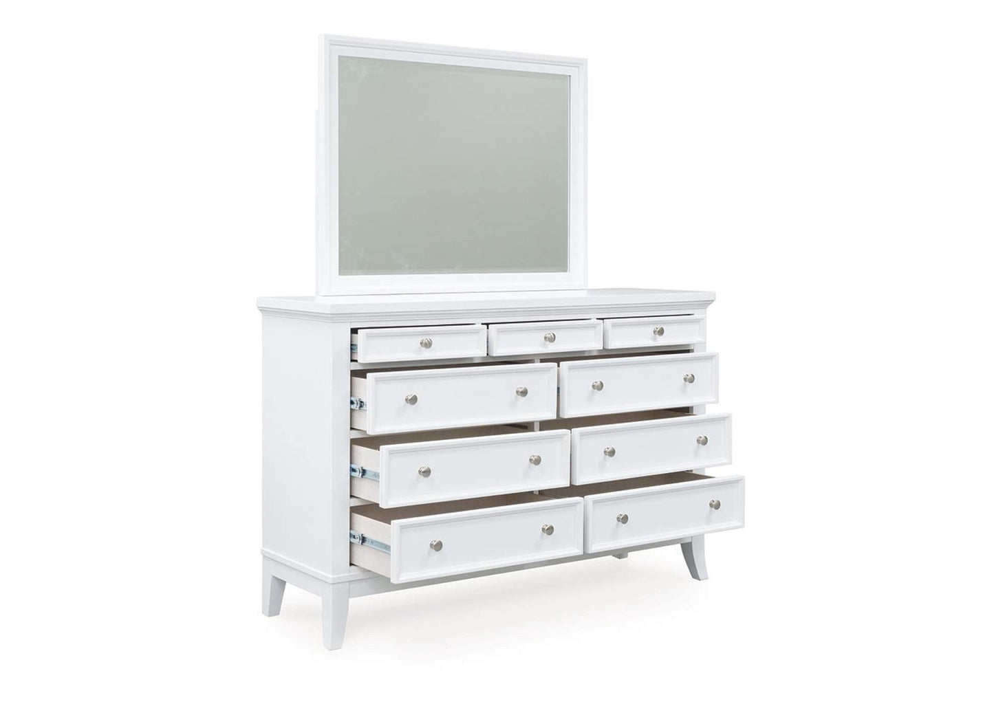 Trulani Dresser and Mirror;White
