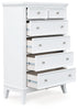 Trulani Six Drawer Chest;White