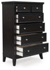 Bambori Six Drawer Dresser;Dark Brown