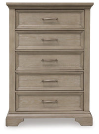 Vallardia Five Drawer Chest;Light Grayish Brown