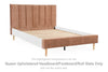 Sonian Queen Upholstered Bed (Headboard/Footboard/Roll Slats);Clay