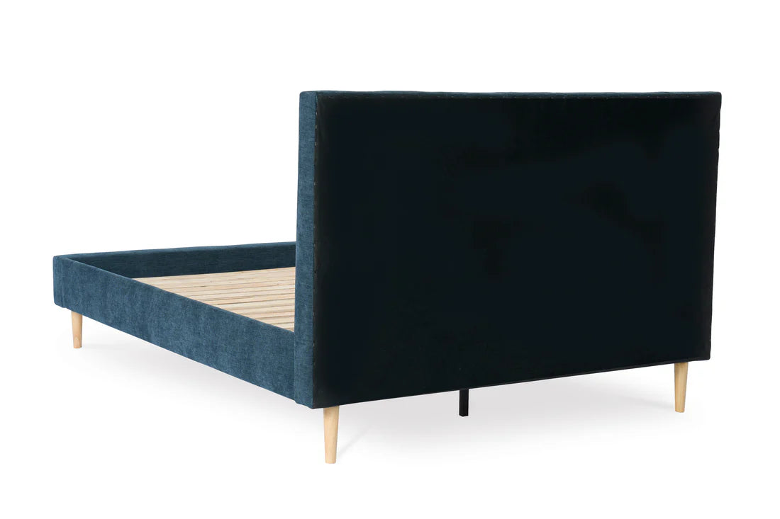 Sonian Queen UPH Bed with Slats;Navy