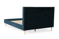 Sonian King UPH Bed with Slats;Navy
