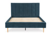Sonian King UPH Bed with Slats;Navy
