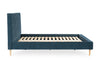 Sonian King UPH Bed with Slats;Navy