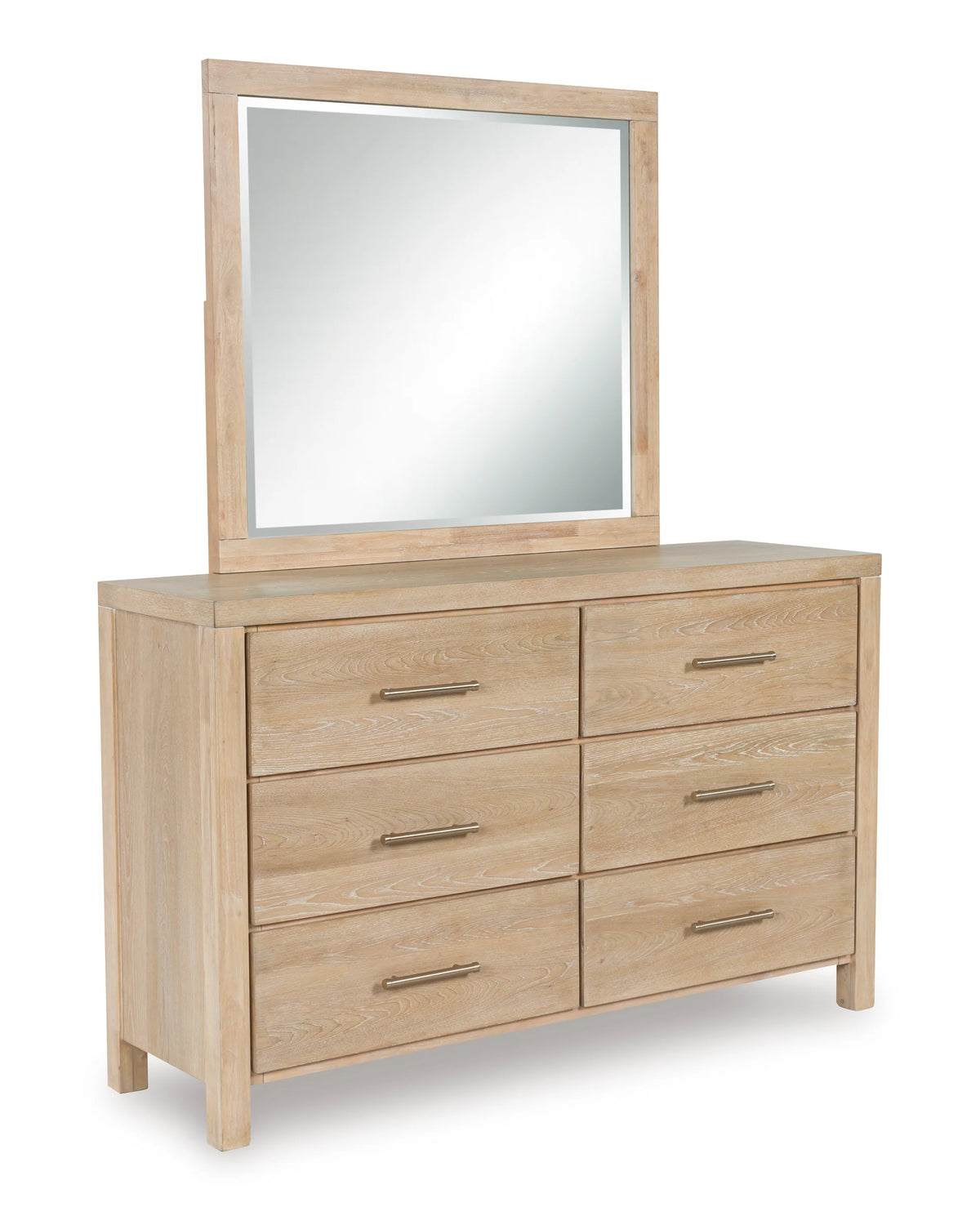 Yalinton Dresser and Mirror; Bisque