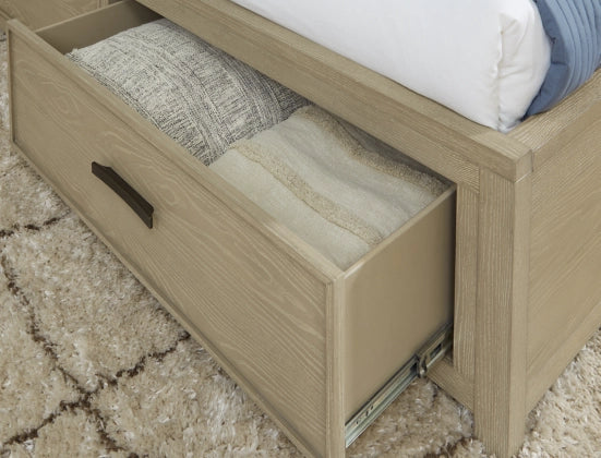 Calmoro Queen Bookcase Bed;Gray
