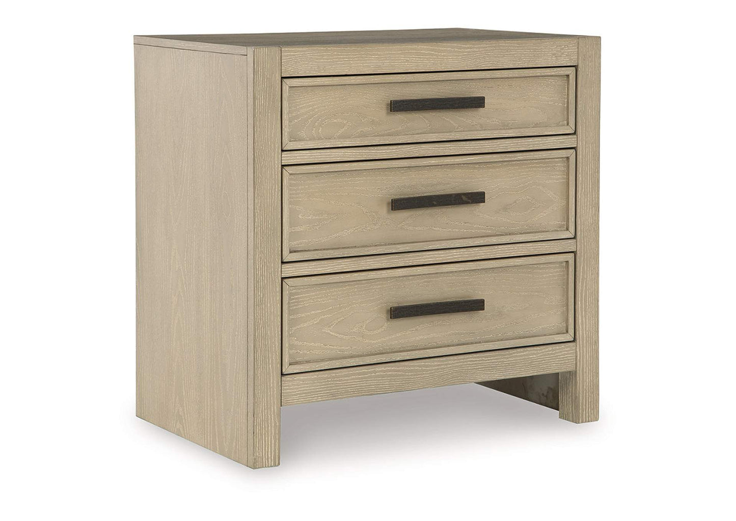 Calmoro Three Drawer Night Stand;Gray