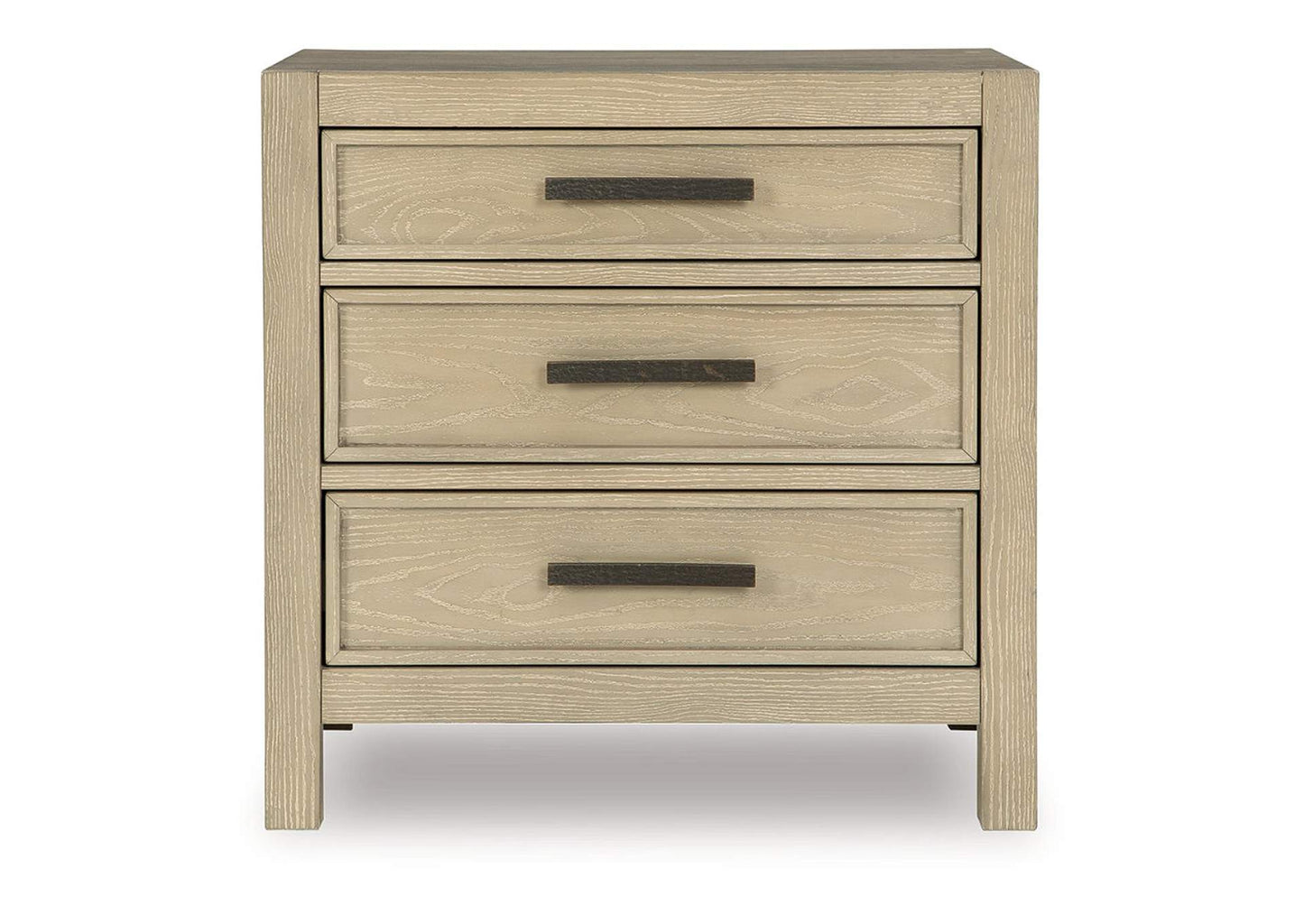 Calmoro Three Drawer Night Stand;Gray