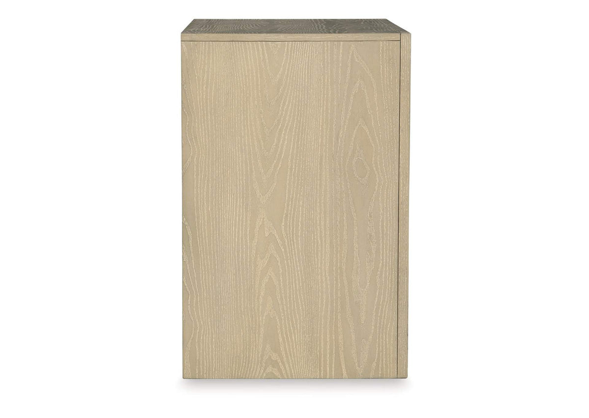 Calmoro Three Drawer Night Stand;Gray