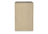 Calmoro Three Drawer Night Stand;Gray
