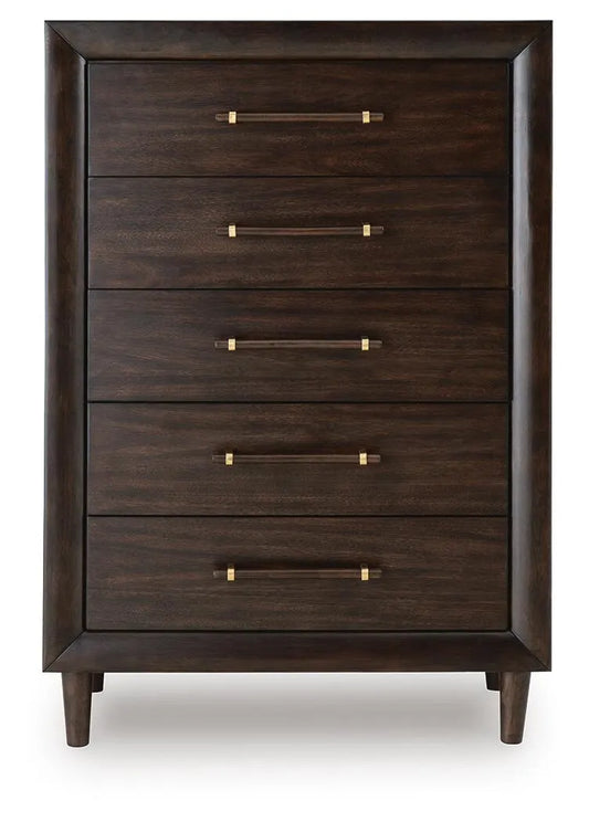 Dantenton Chest of Drawers;Merlot