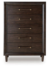 Dantenton Chest of Drawers;Merlot
