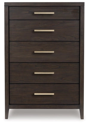 Westonfort Five Drawer Chest;Espresso