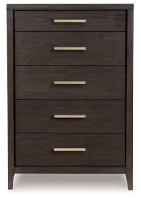 Westonfort Five Drawer Chest;Espresso