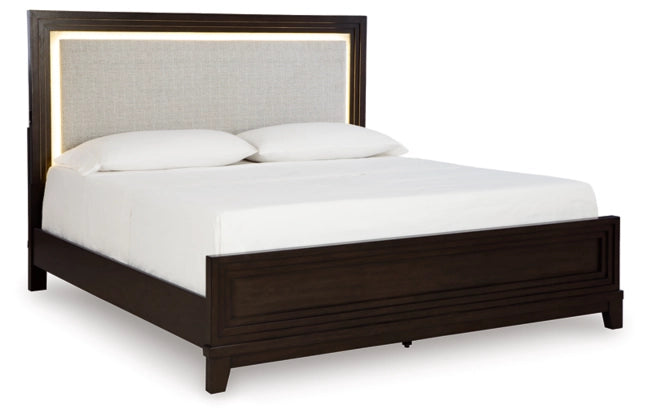 Neymorton King Panel Bed;Grayish Brown