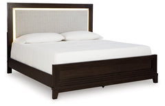 Neymorton King Panel Bed;Grayish Brown