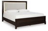 Neymorton King Panel Bed;Grayish Brown