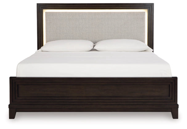 Neymorton King Panel Bed;Grayish Brown