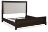 Neymorton King Panel Bed;Grayish Brown