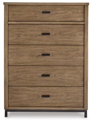 Tomtyn Five Drawer Chest;Light Brown