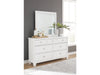 Fortman Dresser and Mirror; White