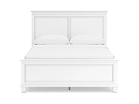 Fortman Queen Panel Bed;WHITE