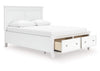 Fortman Queen Panel Storage Bed;White