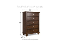 Danabrin 5 Drawer Chest of Drawers