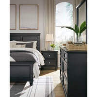 Lanolee King Panel Bed;Black
