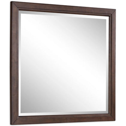 Korestone Dresser and Mirror; Dark Brown