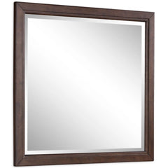 Korestone Dresser and Mirror; Dark Brown