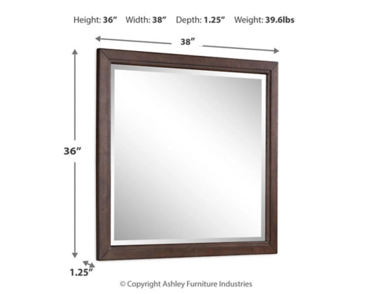 Korestone Bedroom Mirror; Dark Brown
