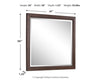 Korestone Dresser and Mirror; Dark Brown
