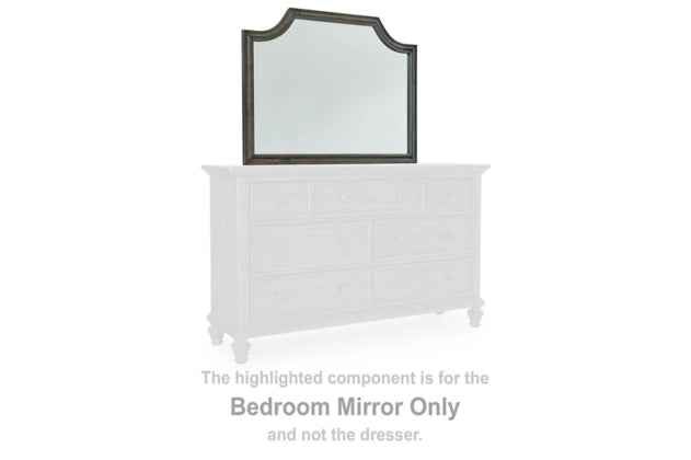 Veramond Bedroom Mirror;Dark Brown