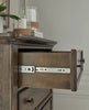 Veramond Dresser and Mirror;Dark Brown