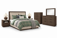 Frost Valley King Bedroom Set;Brown