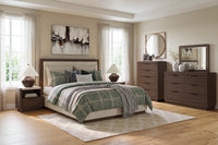 Frost Valley King Bedroom Set;Brown