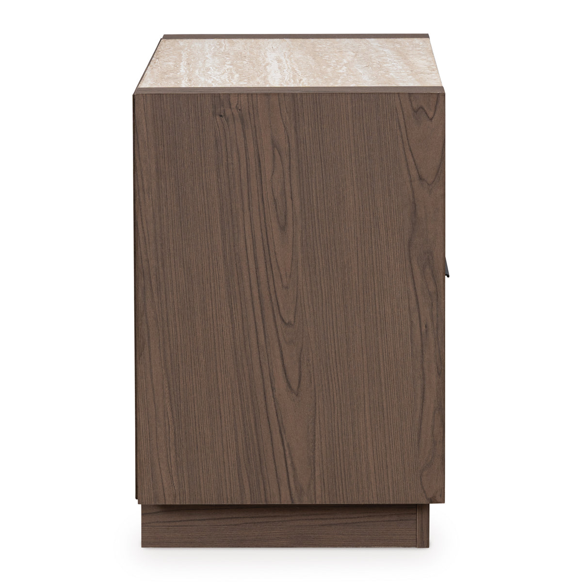 Frost Valley One Drawer Night Stand;Brown/White