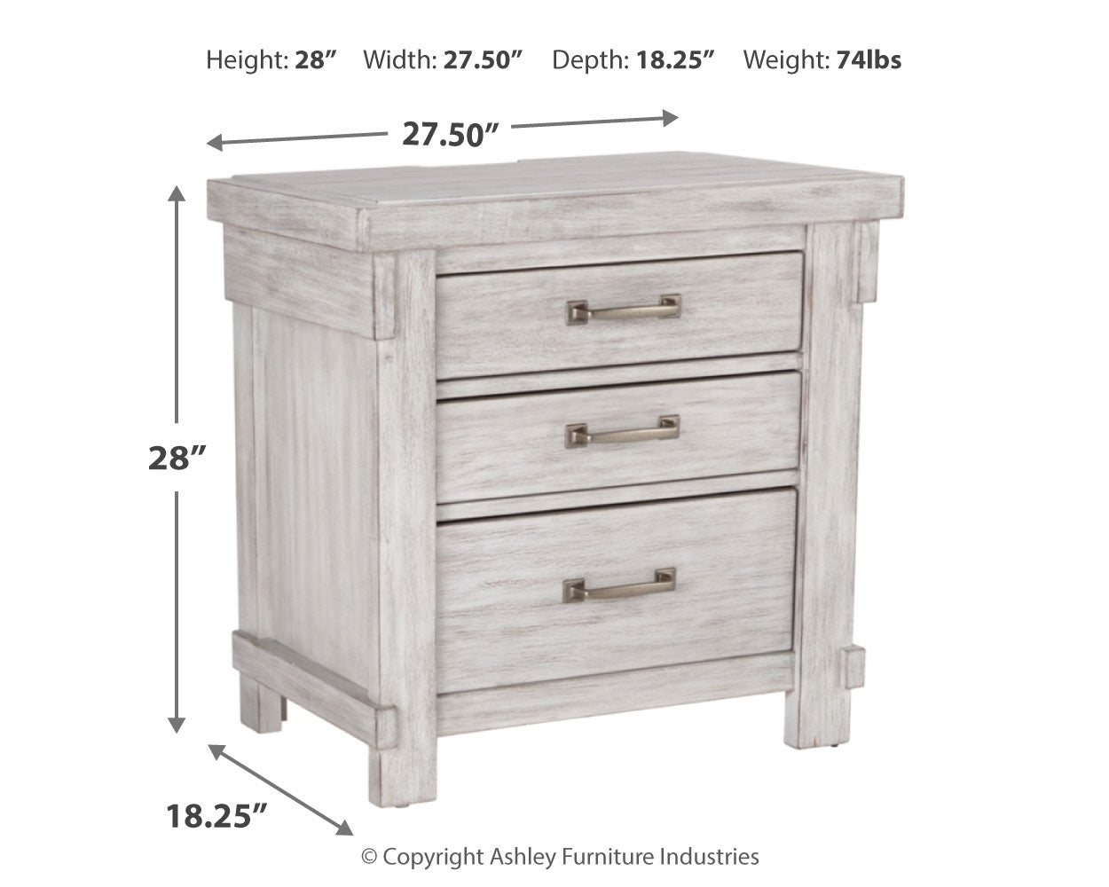 Brashland Nightstand - Ashley Furniture - Brunei