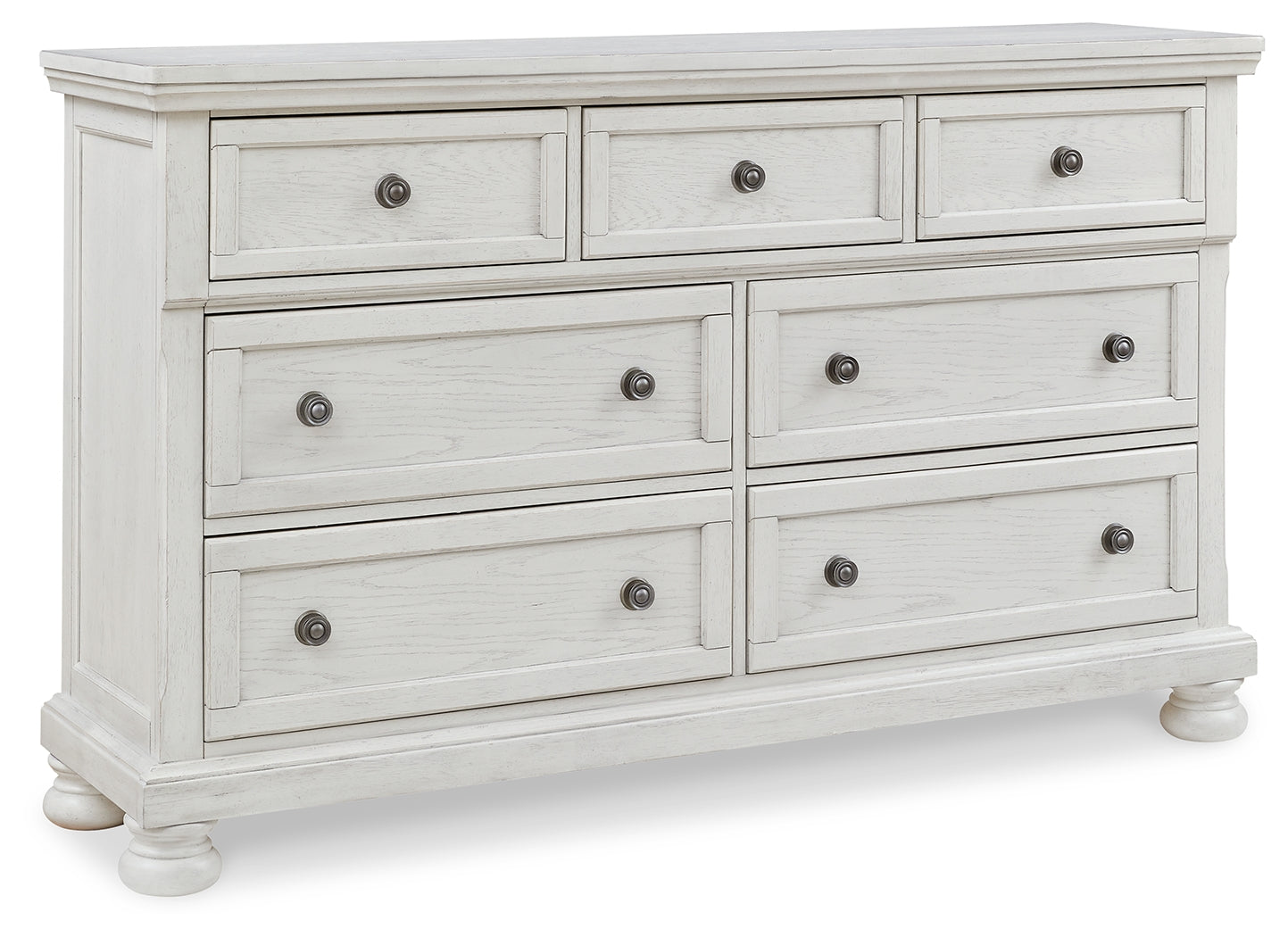 Robbinsdale Dresser and Mirror;Antique White