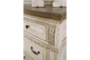 Realyn Queen Bed with Mirrored Dresser and Nightstand