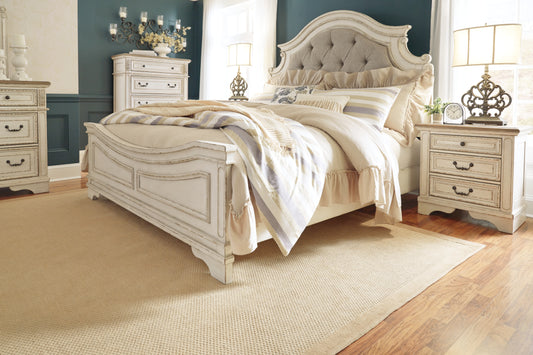 Realyn King Bed with Mirrored Dresser and Nightstand - Ashley Furniture - Brunei