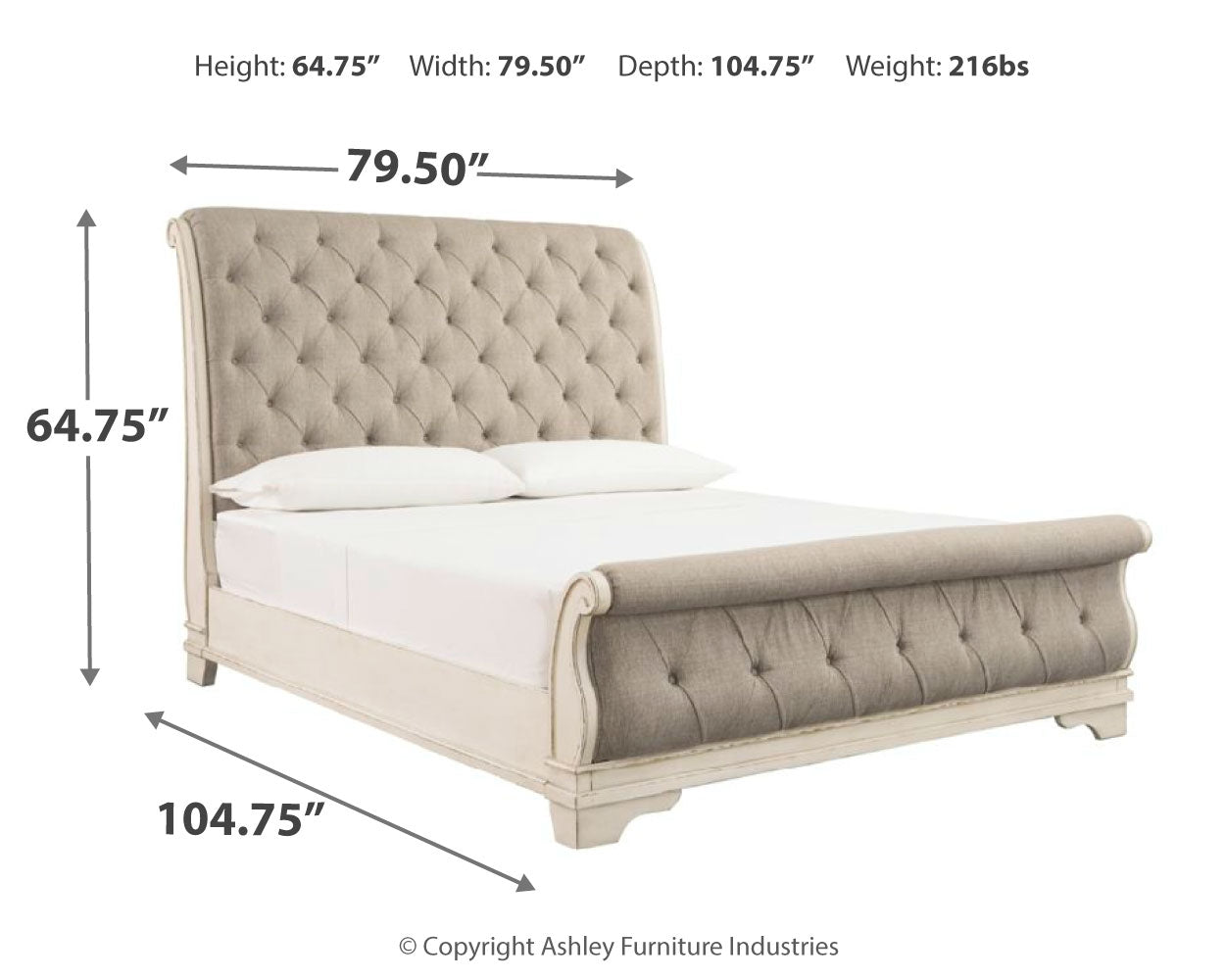 Realyn Queen Sleigh Bed - Ashley Furniture - Brunei