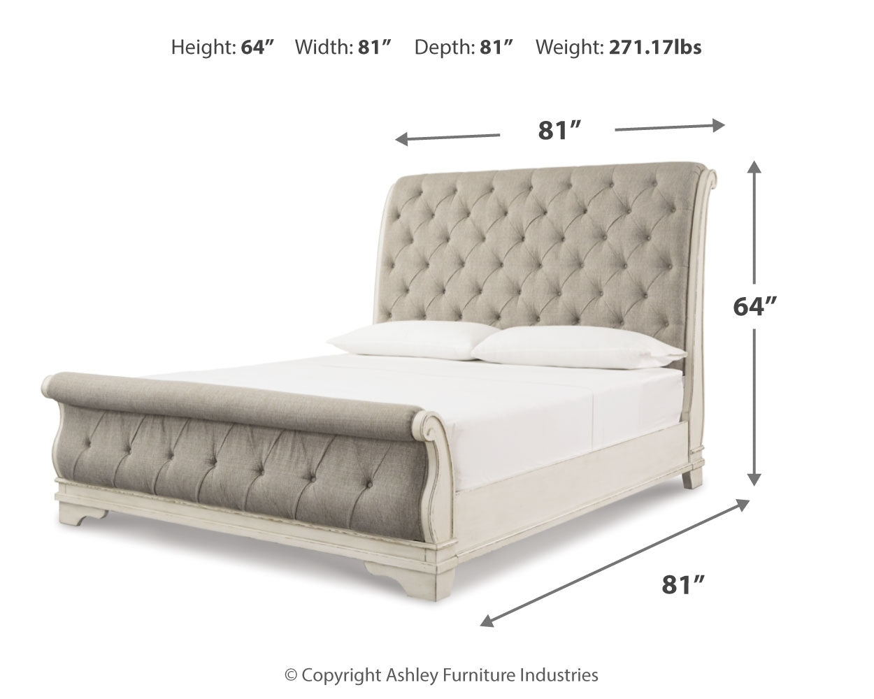Realyn King Sleigh Bed - Ashley Furniture - Brunei