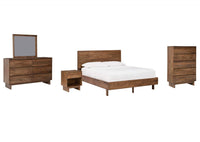 Isanti King Bedroom Set;Light Brown
