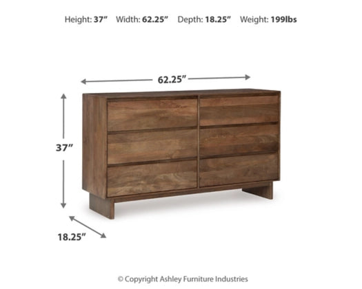 Isanti Dresser; Light Brown