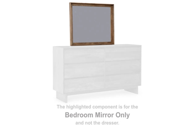 Isanti Bedroom Mirror; Light Brown
